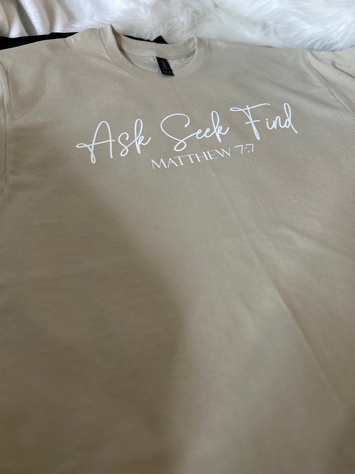 Covered Christian - "Ask Seek Find" Short Sleeve T-Shirt